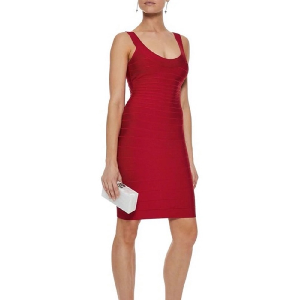 SOLD!!!! Herve ledger Sydney Red Body Con Dress